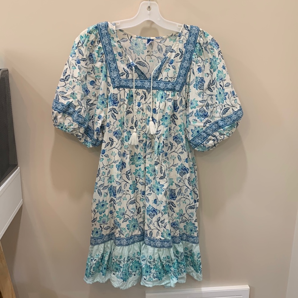 Blue Boho Dress